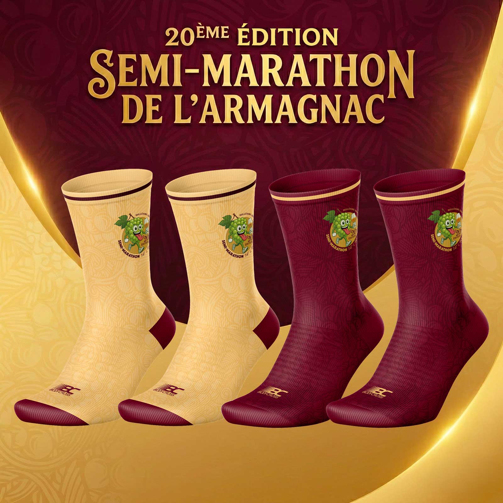 mockup-chaussettes-web Chaussettes Collection 20ème édition semi-marathon de l'Armagnac